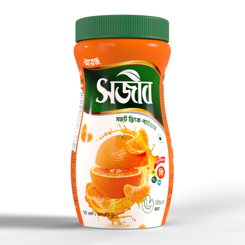 Sajeeb Powder Drink Orange 750g Jar 894117003275